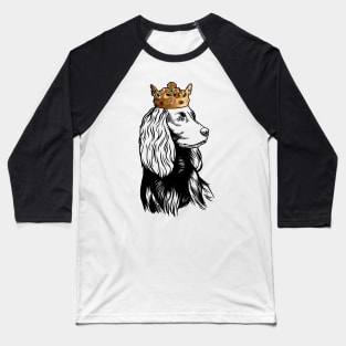 Boykin Spaniel Dog King Queen Wearing Crown Baseball T-Shirt